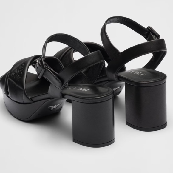 Prada nappa leather platform sandals, 37 - Picture 4 of 5